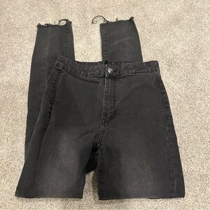 H&M Charcoal Black Denim Skinny Jeans